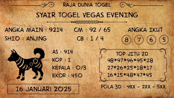 Prediksi Vegas Evening